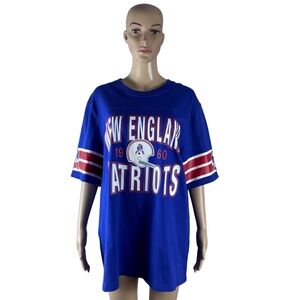 NWT New England Patriots Mens T-Shirt 1960 Established Blue Sports Fan